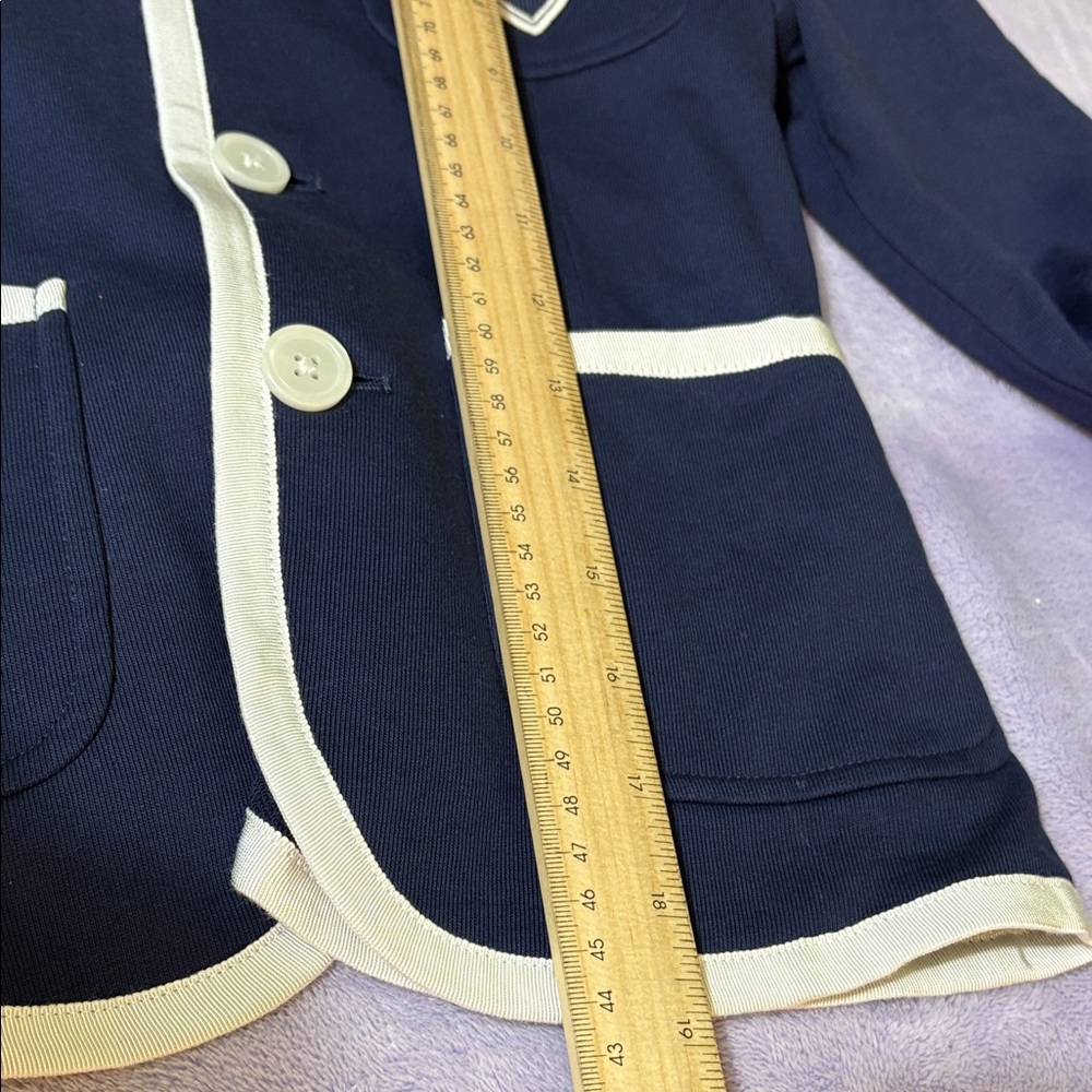 Polo by Ralph Lauren Kids Blazer in Deep Blue with White Accents - Picture 11 of 12